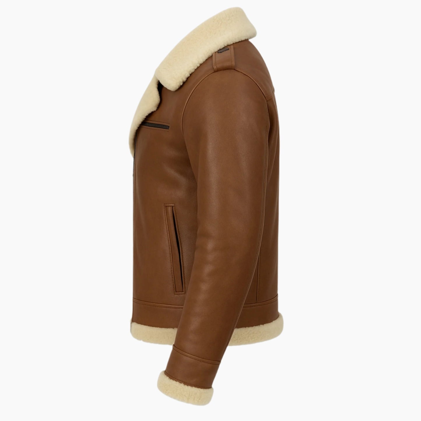 Men’s Air Force Aviator Shearling Leather Jacket Verified Leather