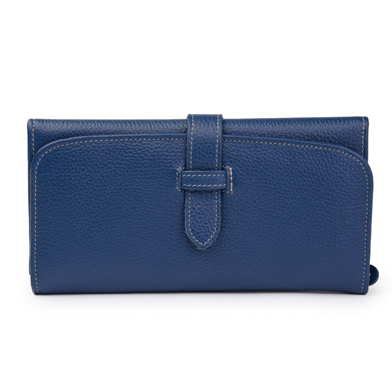Leather Trifold Wallet - Red Verified Leather
