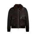 Chocolate Brown Leather Biker Jacket