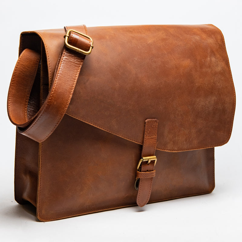 Adam Messenger Bag 2.0 Antique Brown Verified Leather