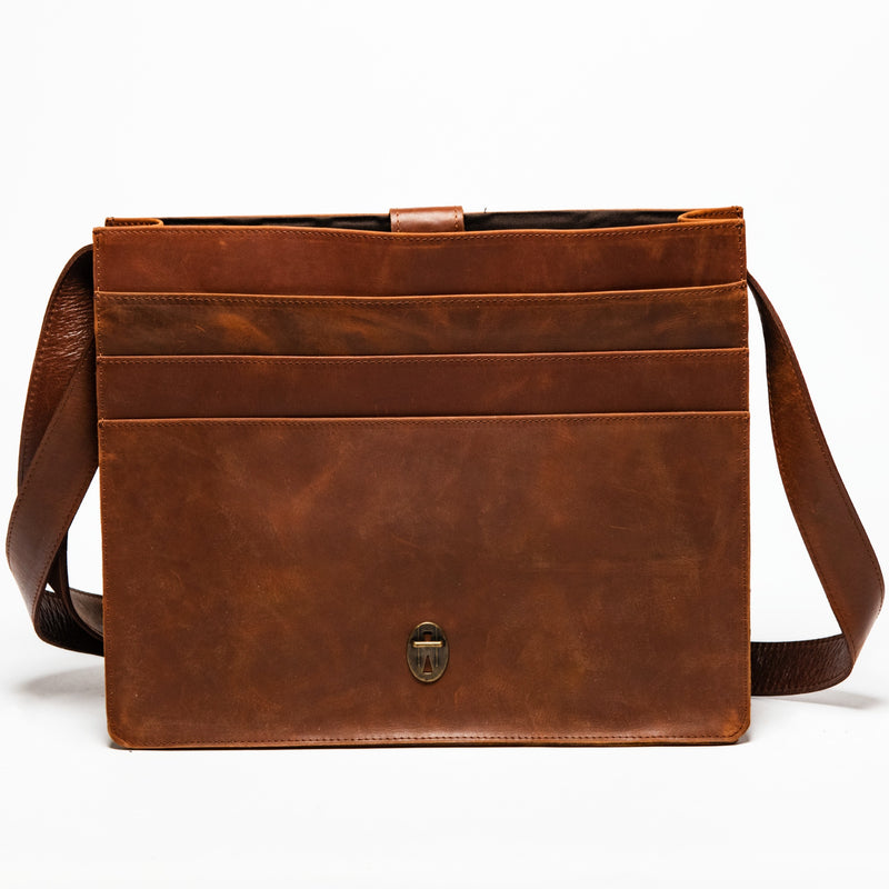 Adam Messenger Bag 2.0 Antique Brown Verified Leather