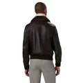 Chocolate Brown Leather Biker Jacket