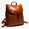 Student Leather Backpack - Tan