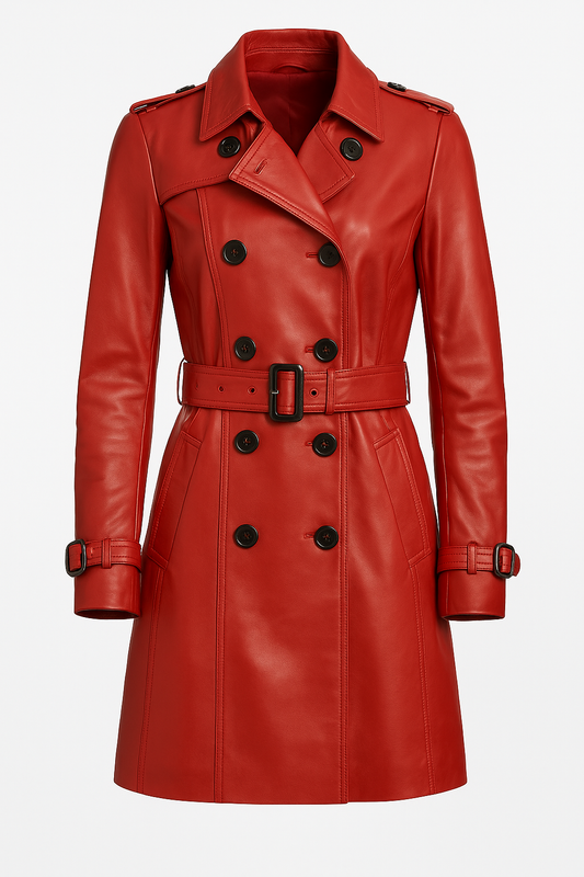 Casual Coat Lambskin Leather Jacket Women