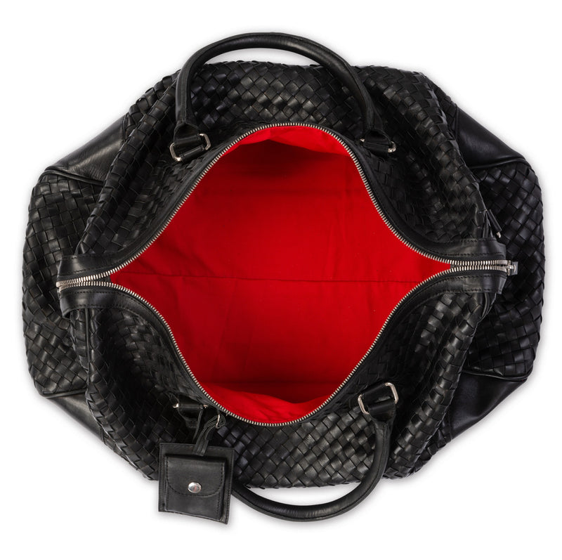 Woven Leather Duffle 50L Verified Leather