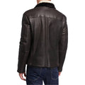 Man Premium Quality Shearling Lined Leather Jacket - 100% lamb Leather