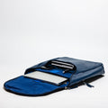 Student Leather Backpack - Blue