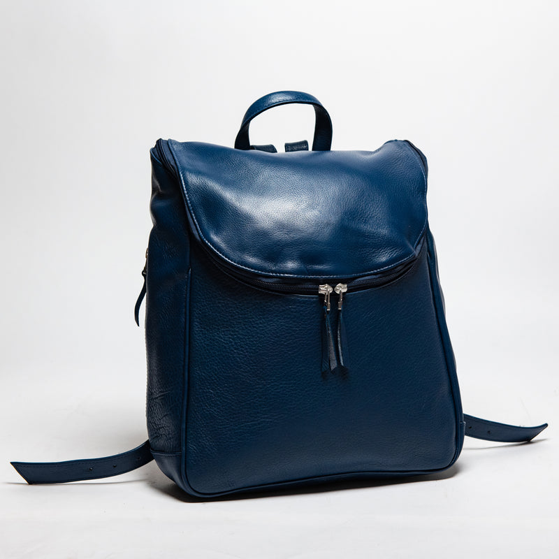 Student Leather Backpack - Red Verified Leather