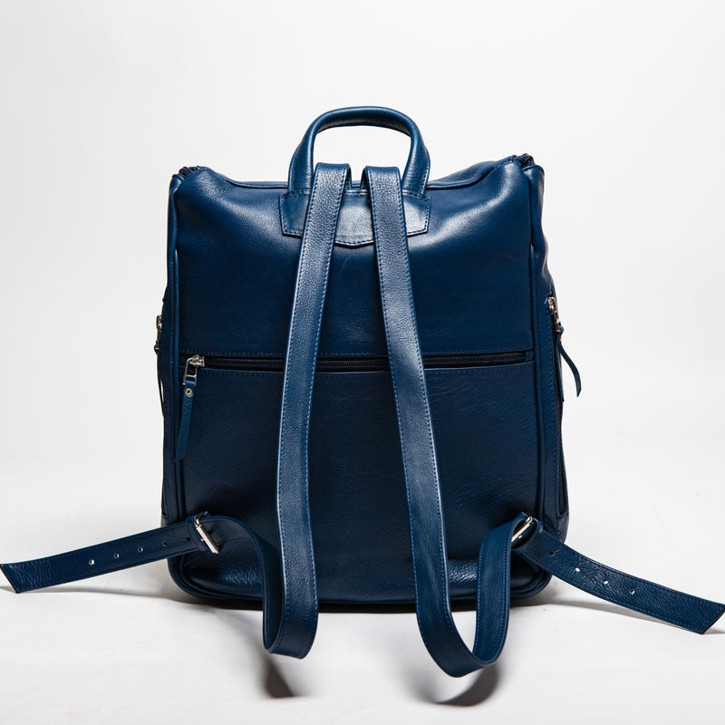 Student Leather Backpack - Red Verified Leather