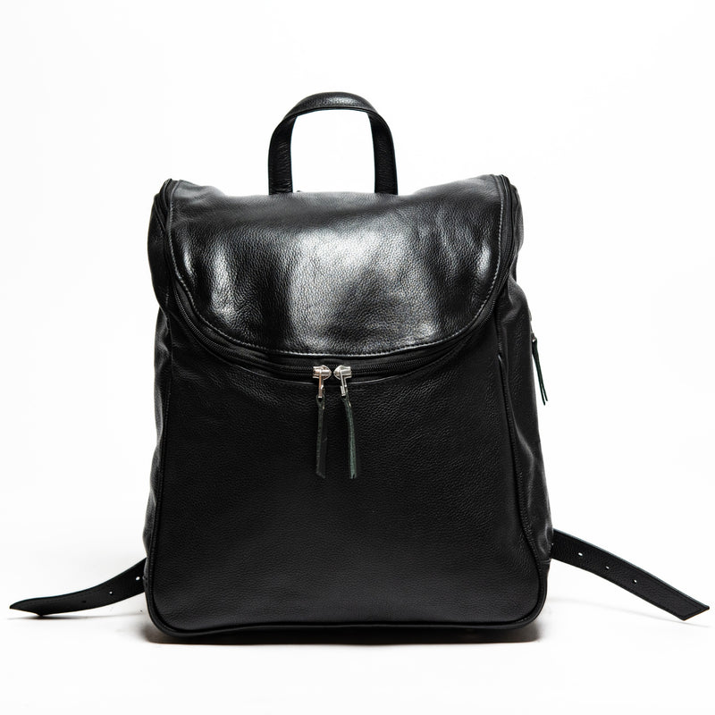 Student Leather Backpack - Red Verified Leather