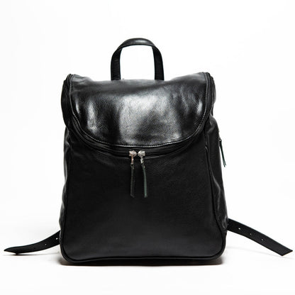 Student Leather Backpack - Red Verified Leather