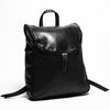 Student Leather Backpack - Black