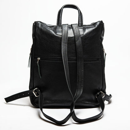 Student Leather Backpack - Red Verified Leather