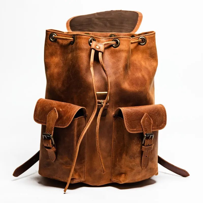 City Leather Backpack Verified Leather