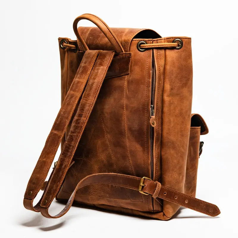 City Leather Backpack Verified Leather