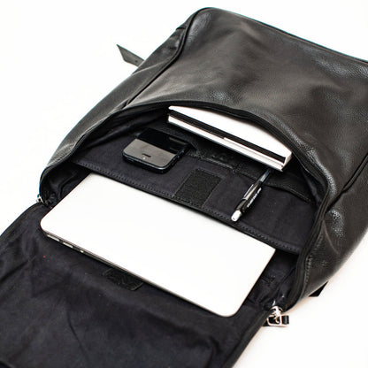 Student Leather Backpack - Red Verified Leather