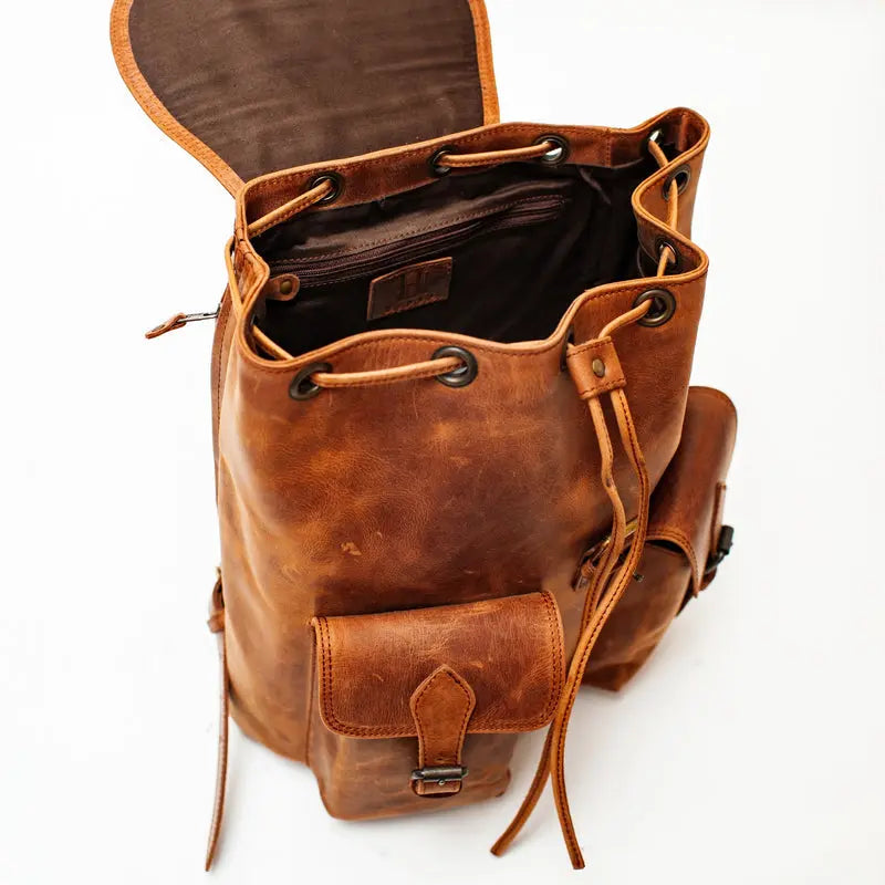 City Leather Backpack Verified Leather