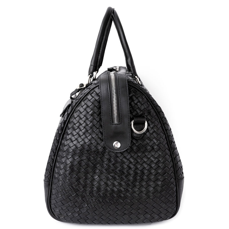 Woven Leather Duffle 50L Verified Leather