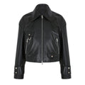 Womens Classic Black Leather Jacket