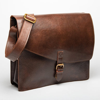 Adam Messenger Bag 2.0 Antique Brown Verified Leather