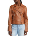 Alice Brown Asymmetrical Leather Moto Jacket