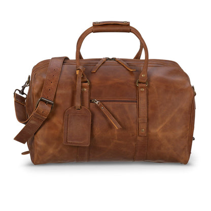 Big Mouth 40L Leather Duffle Verified Leather