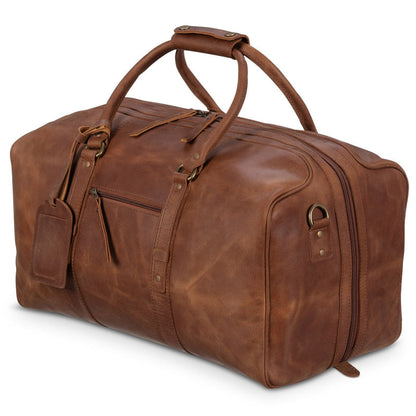 Big Mouth 40L Leather Duffle Verified Leather