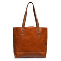 Classic Leather Tote- Hazelnut Brown