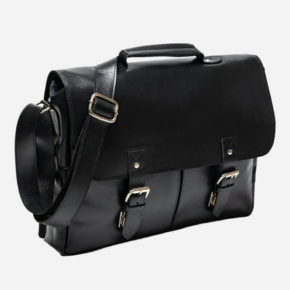 Coarse Leather Messenger 16" Verified Leather