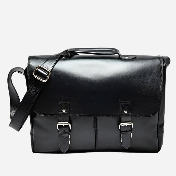 Coarse Leather Messenger 16" Verified Leather