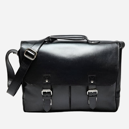 Coarse Leather Messenger 16" Verified Leather