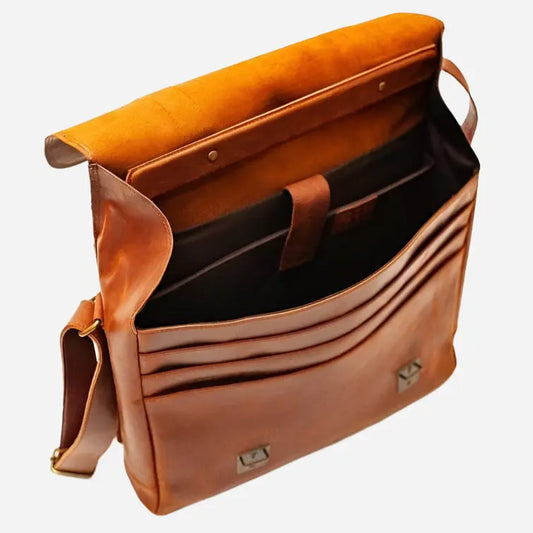 Coarse Leather Messenger 2.0 Verified Leather
