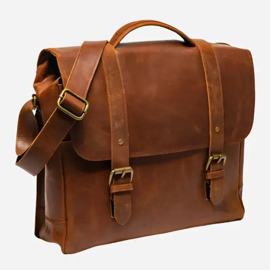 Coarse Leather Messenger 2.0 Verified Leather