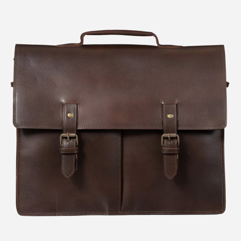 Complete Leather Briefcase 17" Verified Leather
