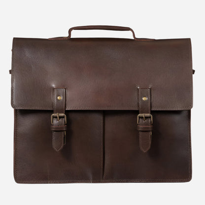 Complete Leather Briefcase 17" Verified Leather
