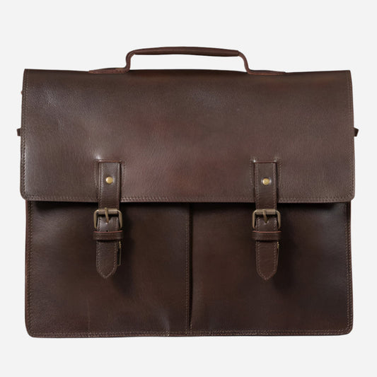 Complete Leather Briefcase 17" Verified Leather
