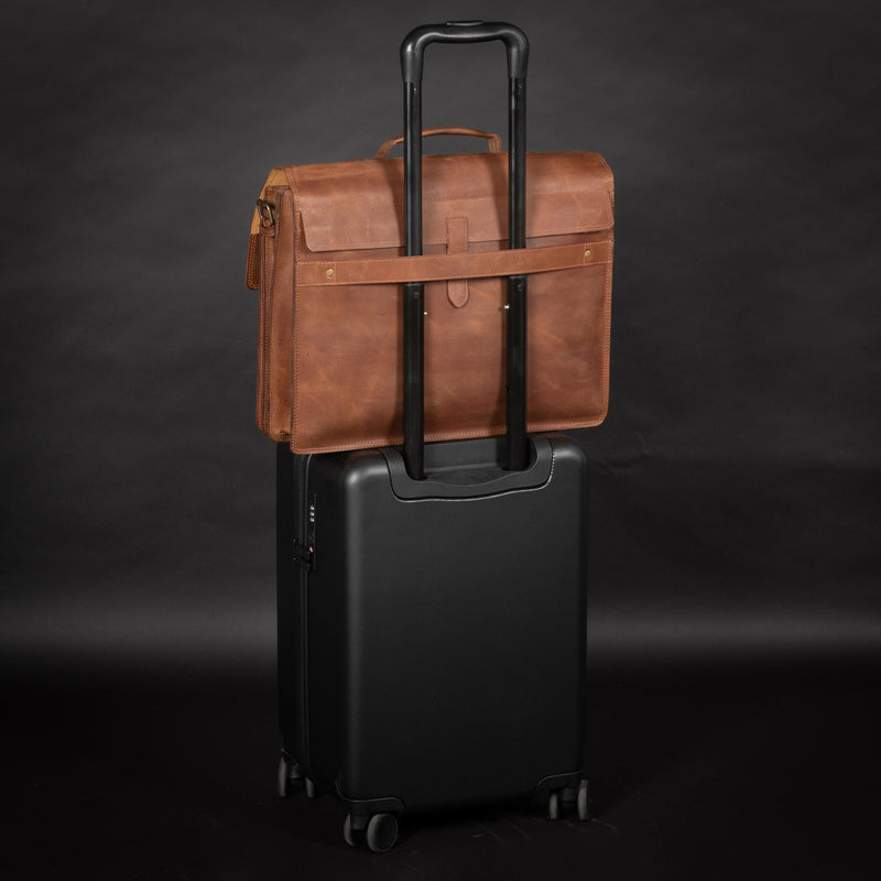 Complete Leather Briefcase 17" Verified Leather