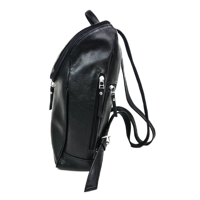 Student Leather Backpack - Red Verified Leather
