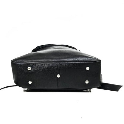 Student Leather Backpack - Red Verified Leather