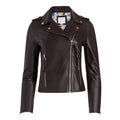 Asymmetrical Motorcycle Dark Brown Leather Jacket