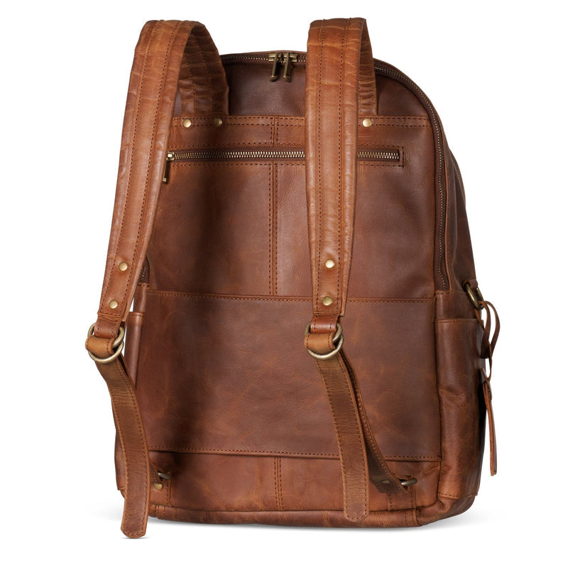 Leather Backpack Rucksack - Black Verified Leather