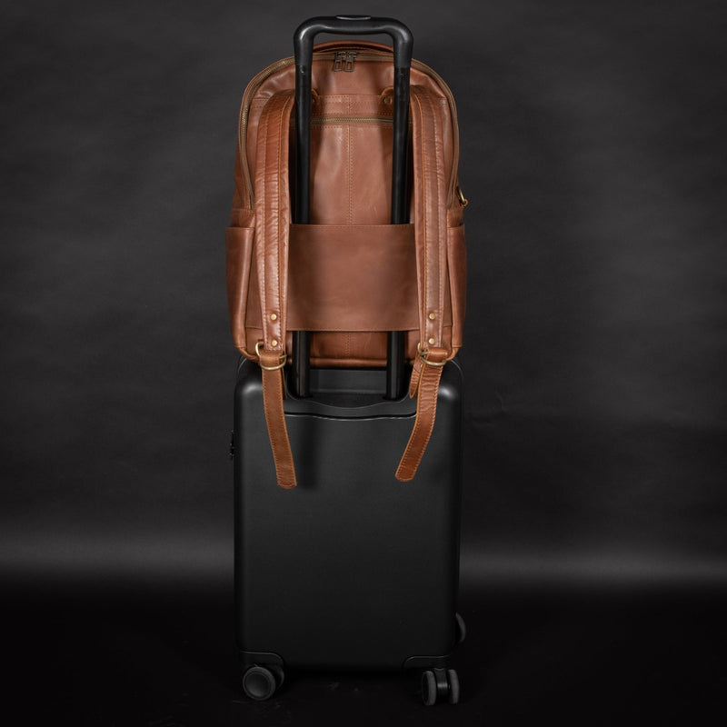 Leather Backpack Rucksack - Black Verified Leather