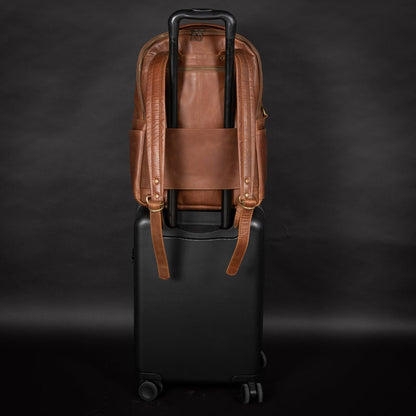 Leather Backpack Rucksack - Black Verified Leather