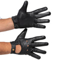 Leather Driving Gloves Men - Black