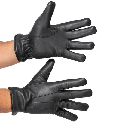 Leather Gloves Men - Brown