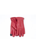 Leather Gloves Women - Red