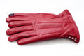 Leather Gloves Women - Red