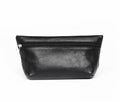 Leather Makeup Bag - Black