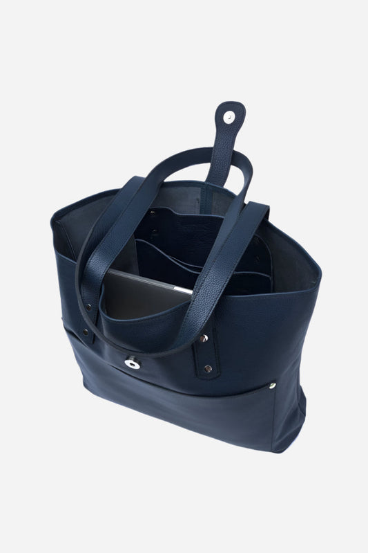 Leather Tote - Magnetic Closure Verified Leather