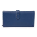 Leather Trifold Wallet - Blue